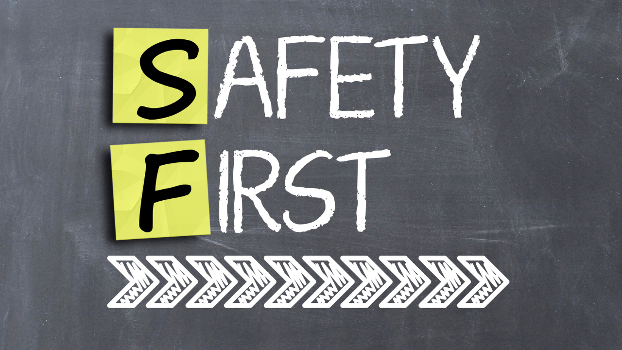 safety firstの文字