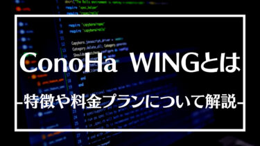 ConoHa WING(コノハ ウィング)とは？メリットデメリットや特徴、料金体系について解説