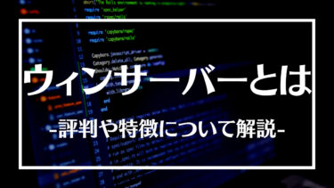 ウィンサーバーとは？評判や特徴、料金体系やメリットデメリットについて解説