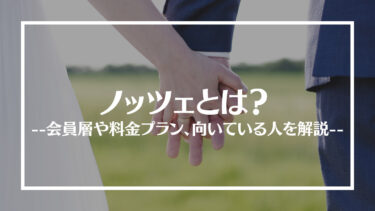 結婚相談所ノッツェの評判は？会員層や料金プラン、向いている人を解説