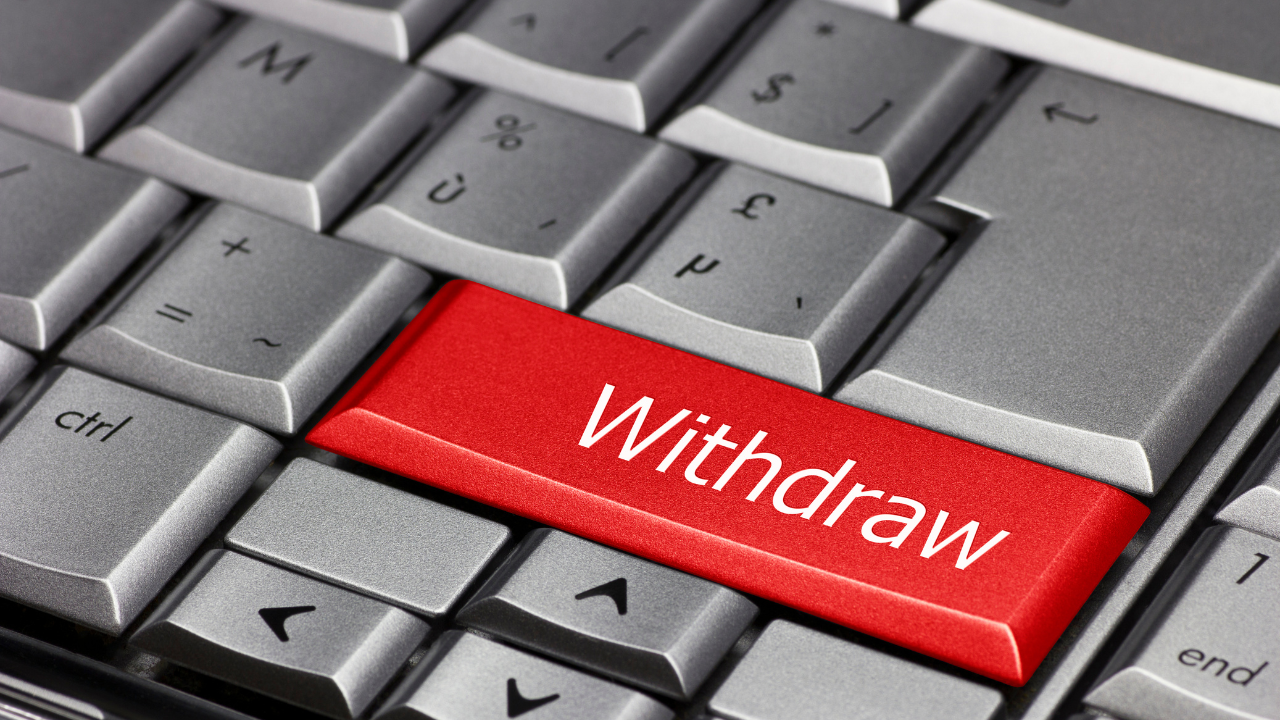 withdrawのボタン